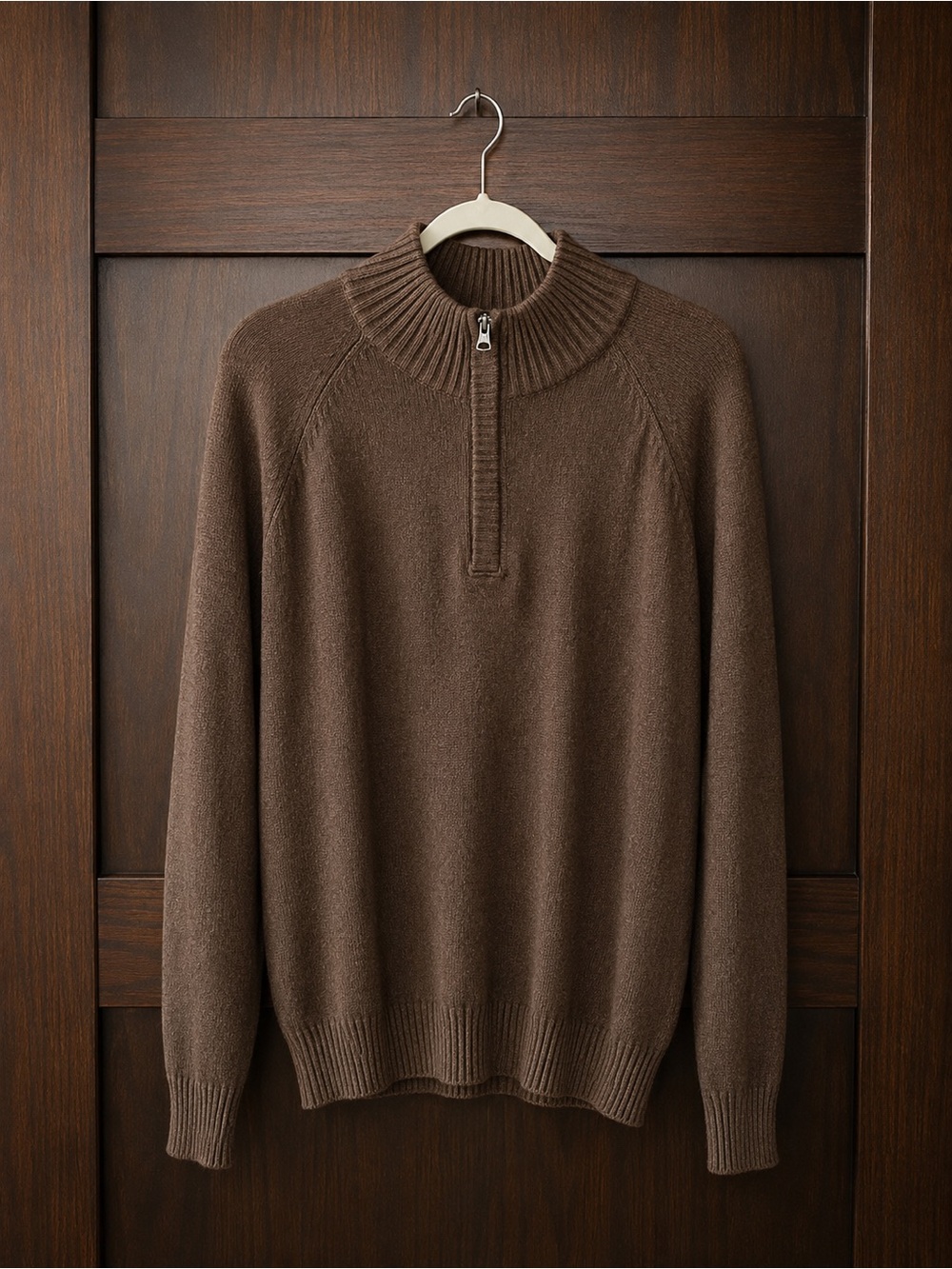 Weatherproof Men's Zip Mock Neck Sweater - tricolor forest